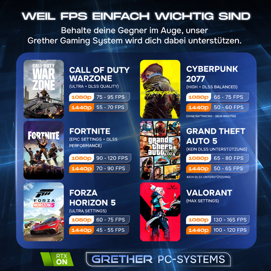 Gaming PC - RTX 3050 - Intel i5 4,4 GHz - Windows 11 - Glas Sidepanel