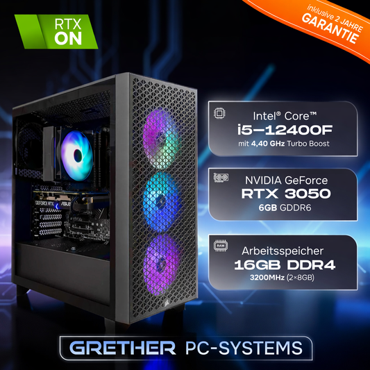 Gaming PC - RTX 3050 - 4,4GhZ i5 - WIN 11