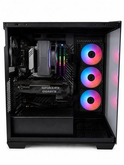 Entry Gaming PC | Intel Core i5-12400F | RTX 3050 | Panorama-Glasgehäuse ARGB | Windows 11