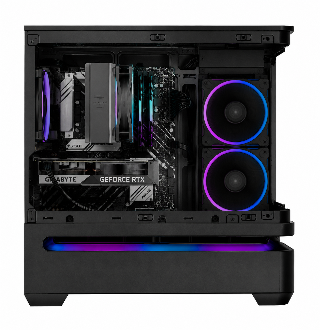 Core Gaming PC Bundle | Intel Core i5-12400F | RTX 5060 | Panorama-Glasgehäuse ARGB | Windows 11