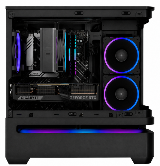 High-End Gaming PC | Intel Core i7-12700KF | RTX 5070 | Panorama-Glasgehäuse ARGB | Windows 11