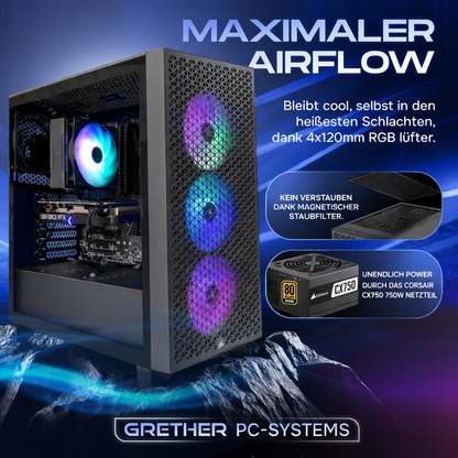 High-End Gaming PC | Intel Core i7-12700KF | RTX 5070 | Airflow-Gehäuse | Windows 11