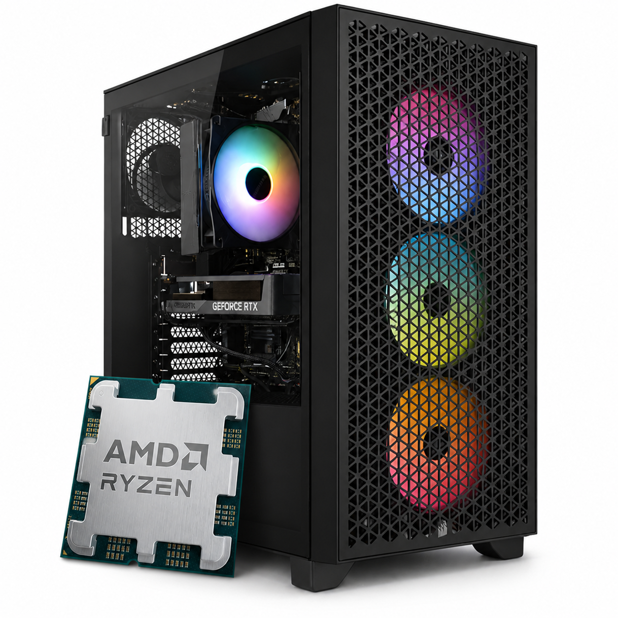 Performance Gaming PC | AMD Ryzen 5 7600X | RTX 5060 Ti | Airflow-Gehäuse | Windows 11