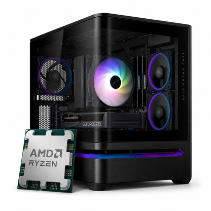 Performance Gaming PC | AMD Ryzen 5 7600X | RTX 5060 Ti | Curved-Glass Panorama | Windows 11
