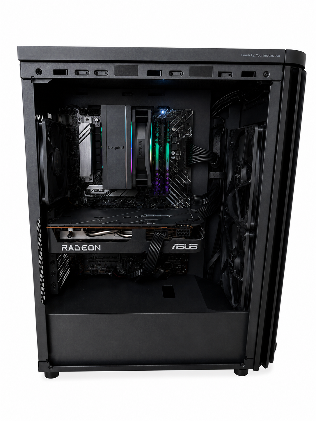 Core Gaming PC | AMD Ryzen 5 7600X | Radeon RX 7600 | Echtholzfront & Glasdesign | Windows 11