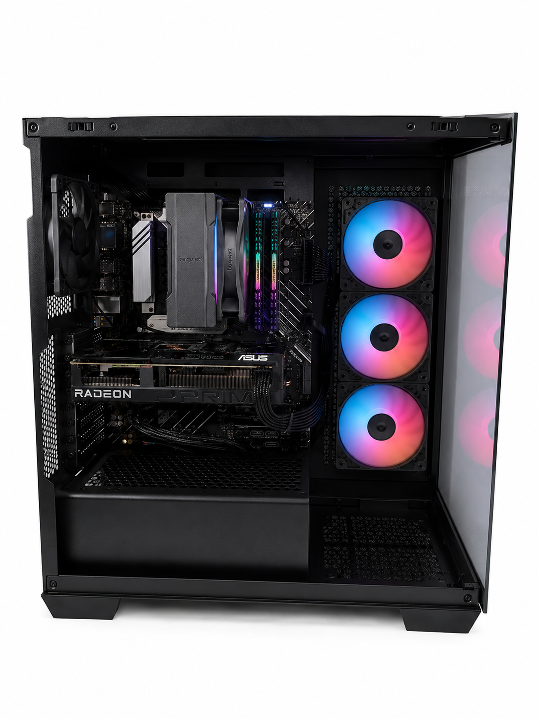 High-End Gaming PC | AMD Ryzen 7 9700X | Radeon RX 9070 | Panorama-Glasgehäuse ARGB | Windows 11