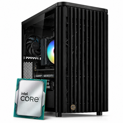 Core Gaming PC | Intel Core i5-12400F | RTX 5060 | Echtholzfront & Glasdesign | Windows 11