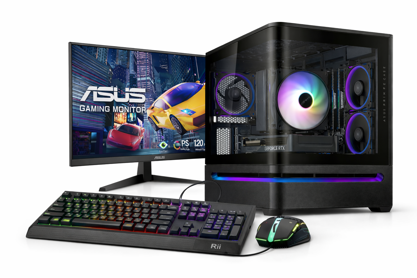 Entry Gaming PC Bundle | Intel Core i5-12400F | RTX 3050 | Curved-Glass Panorama | Windows 11