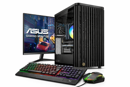 Core Gaming PC Bundle | Intel Core i5-12400F | RTX 5060 | Echtholzfront & Glasdesign | Windows 11