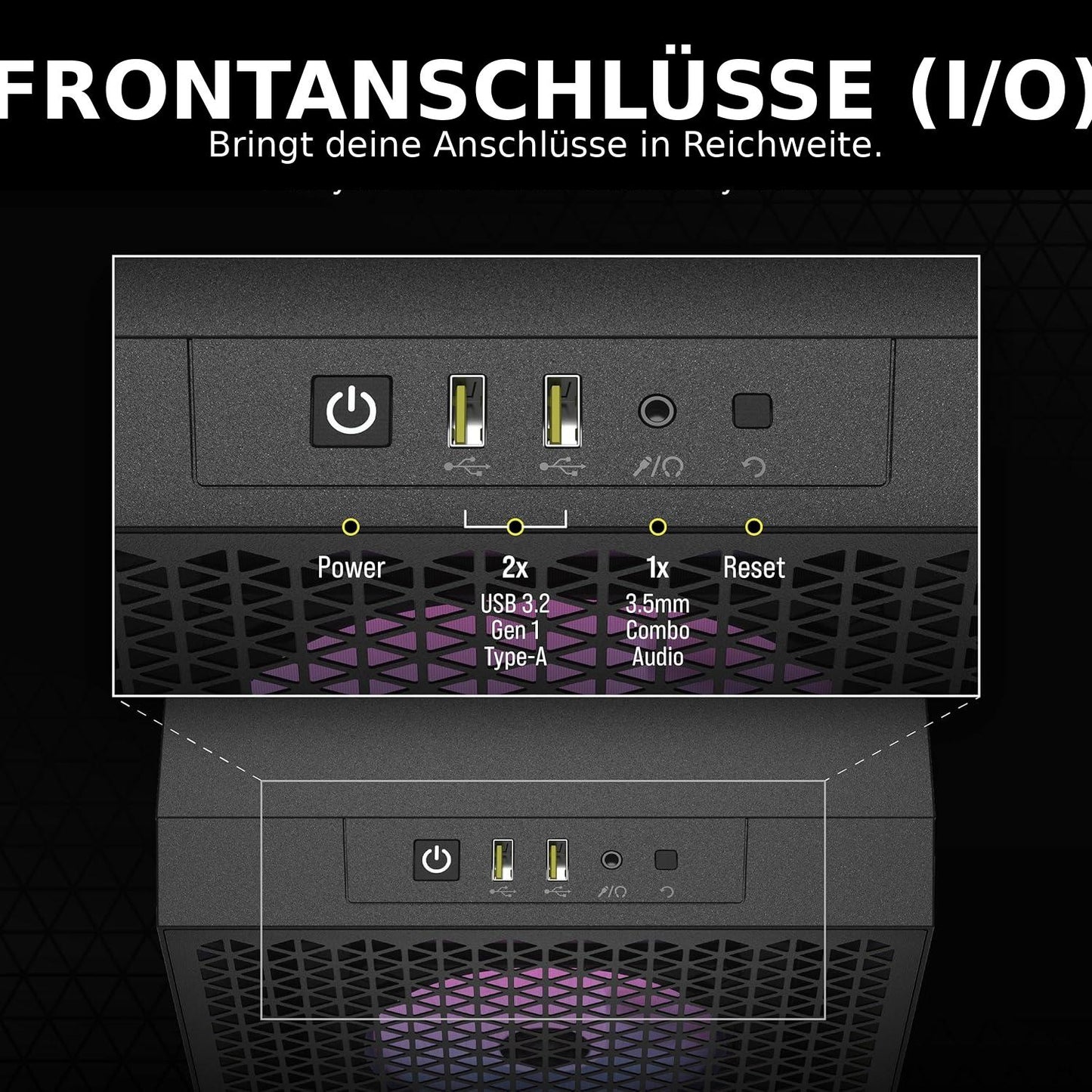 Core Gaming PC Bundle | Intel Core i5-12400F | RTX 5060 | Airflow-Gehäuse | Windows 11